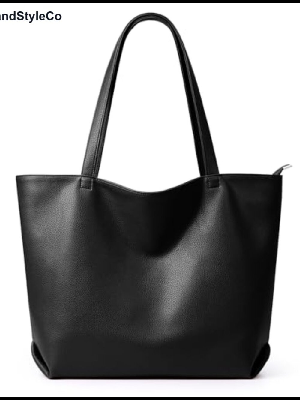 Soft Vegan Leather Large Tote Bag for Women Hobo Zipper Purse